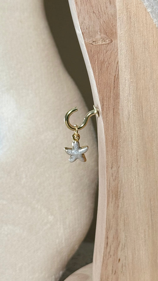 Charm étoile de mer blanche