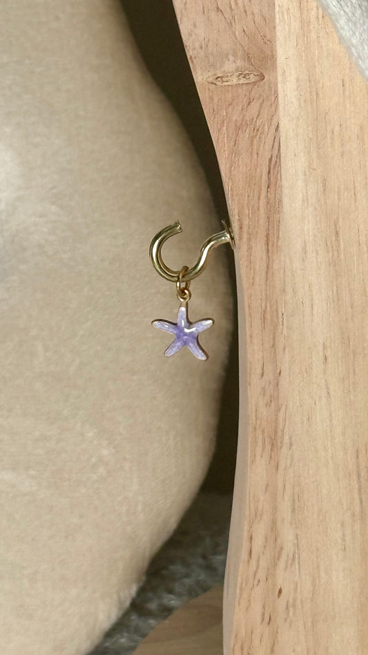 Charm étoile de mer mauve
