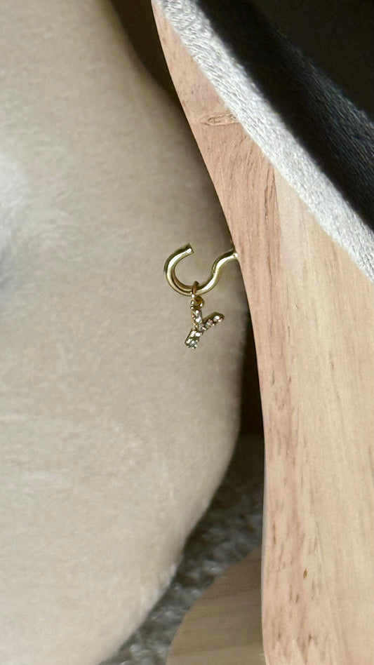 Charm lettre Y strass