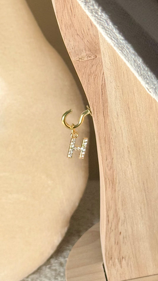 Charm lettre H brillant
