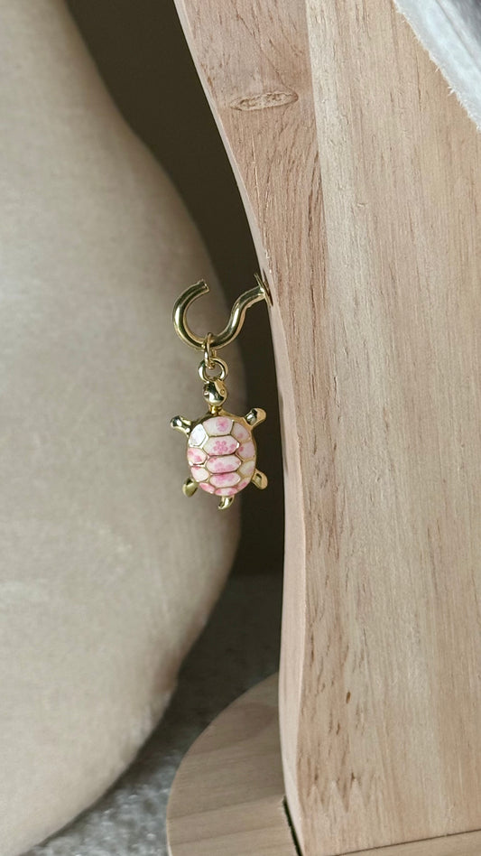 Charm tortue rose
