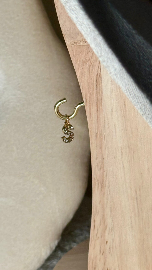 Charm lettre S strass