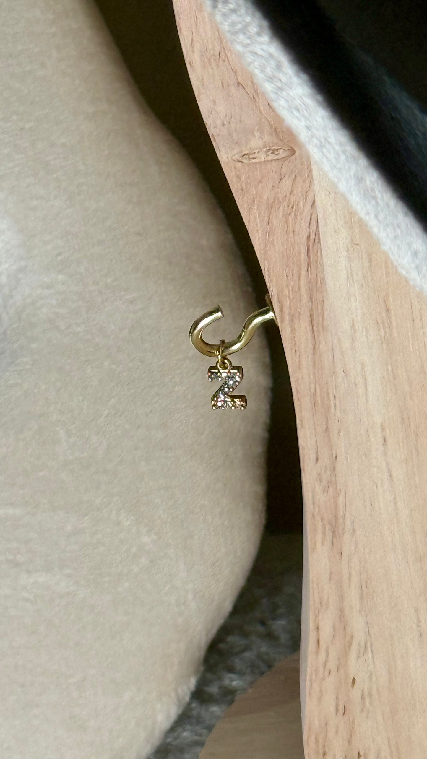Charm lettre Z strass