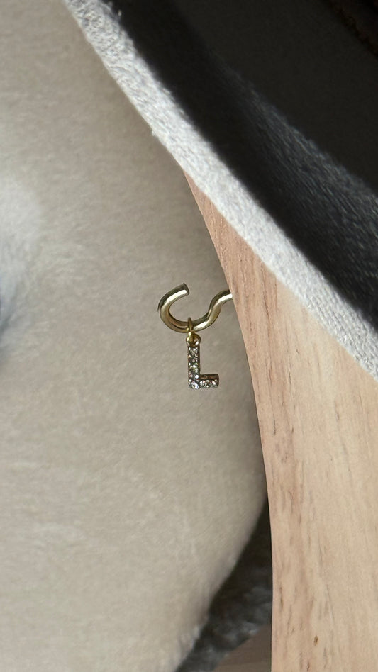 Charm lettre L strass