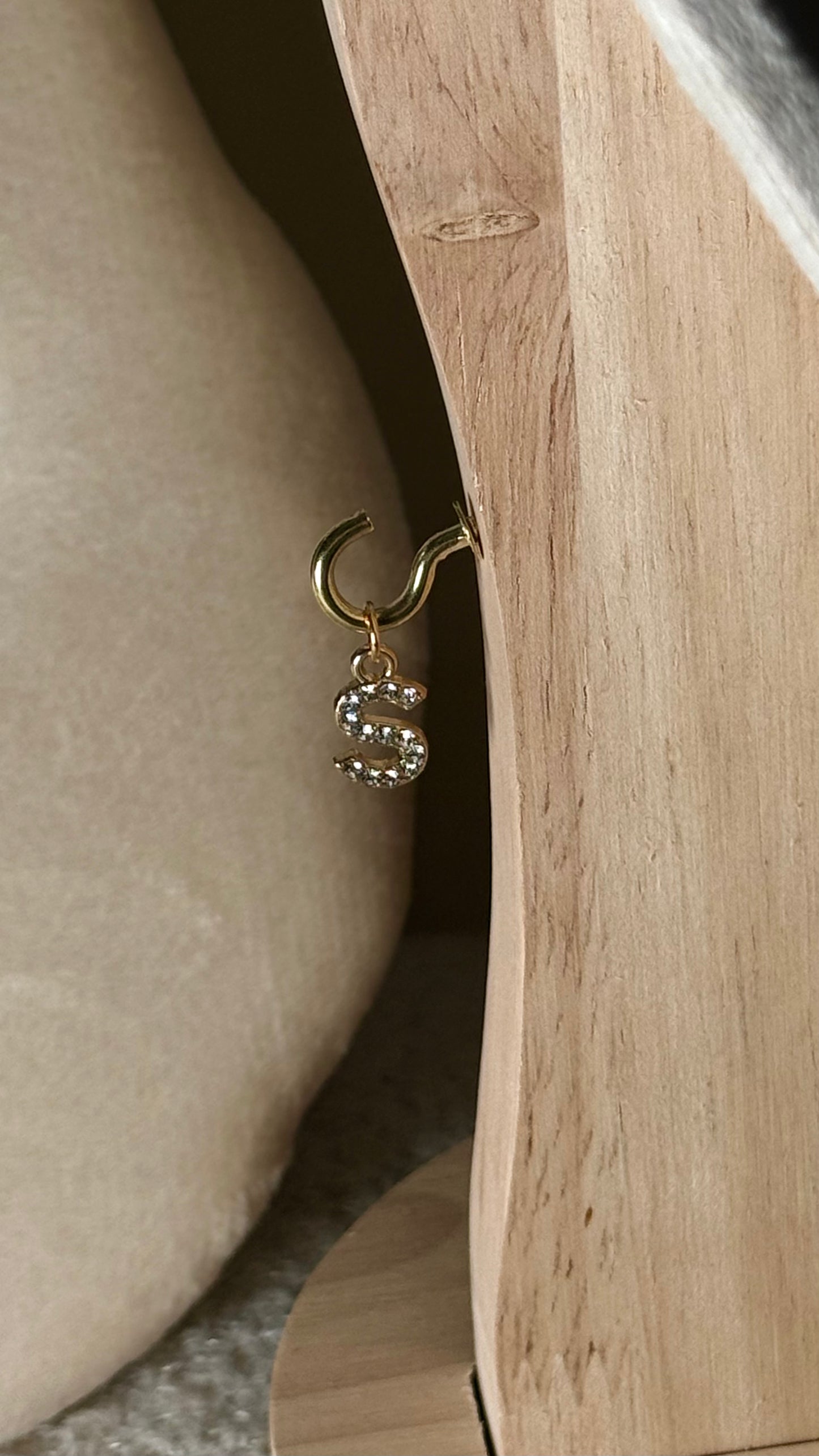 Charm lettre S brillant