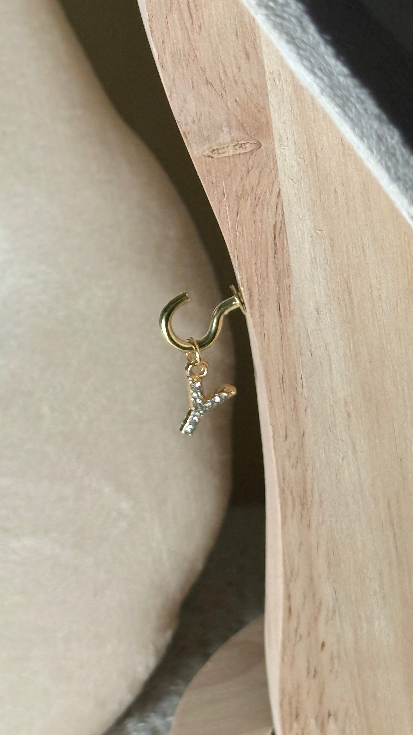 Charm lettre Y brillant