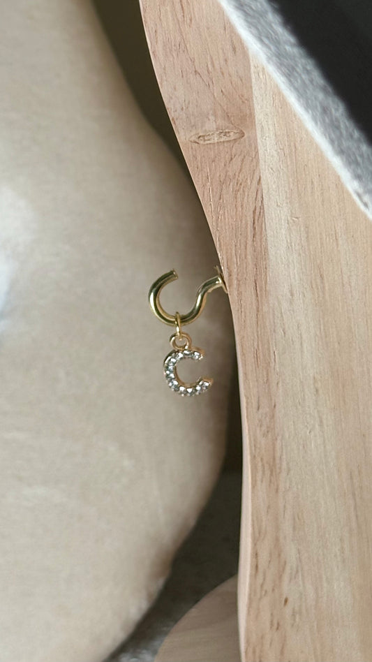 Charm lettre C brillant