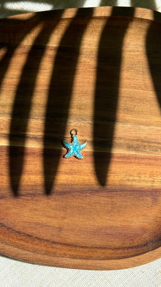Charm étoile de mer bleu
