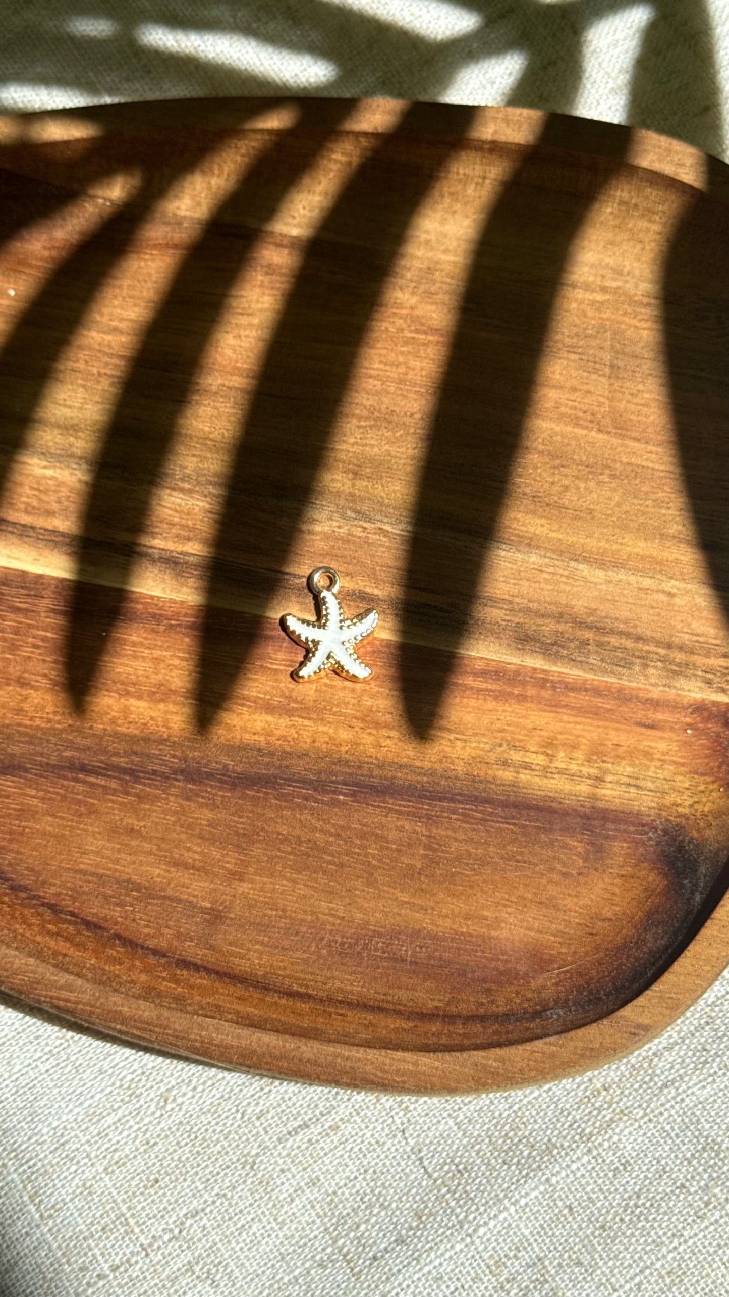 Charm étoile de mer blanche