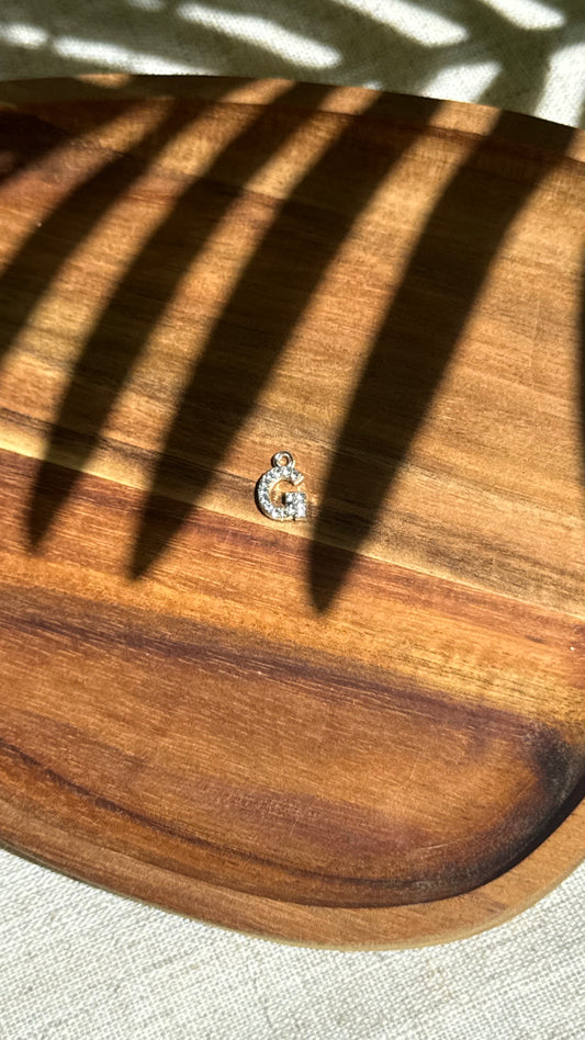 Charm lettre G argentée