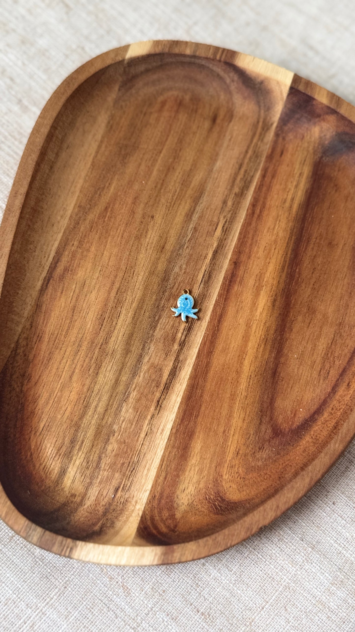 Charm pieuvre bleu